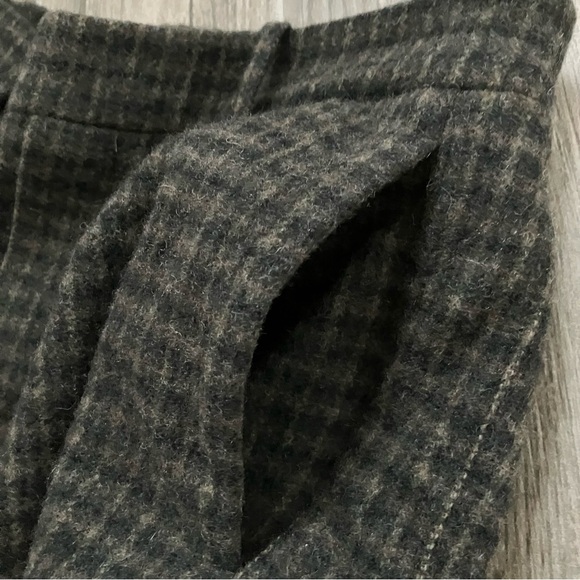 VINCE Women’s Check Plaid Easy Pull On Straight Leg Pants, Wool Cashmere - S/P - Picture 6 of 13